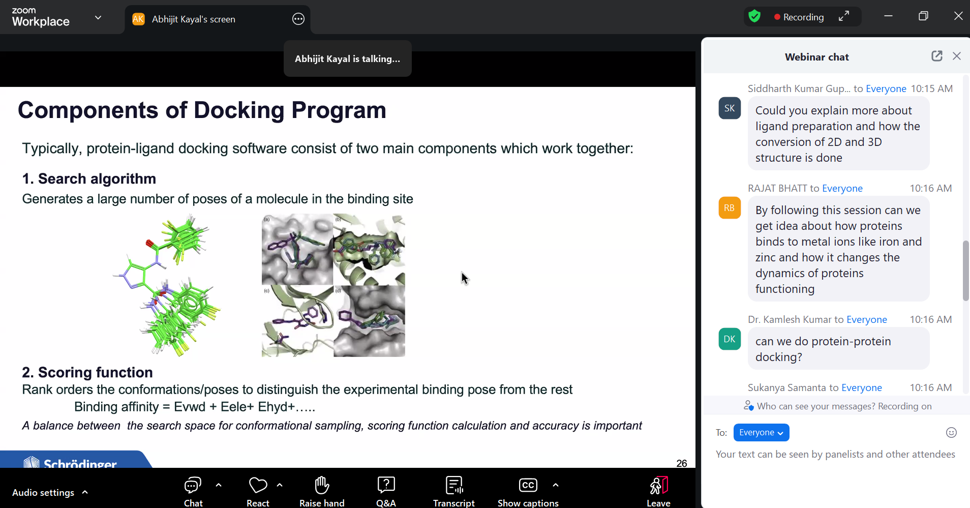 Schrödinger’s Life Science Online Workshop, scheduled on September 2-3, 2025 from 9:30 AM to 5:00 PM (IST)
