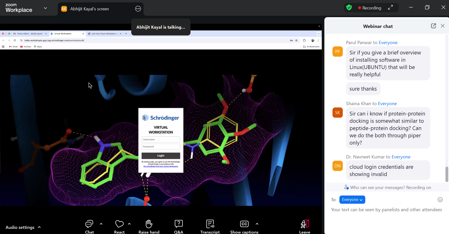 Schrödinger’s Life Science Online Workshop, scheduled on September 2-3, 2025 from 9:30 AM to 5:00 PM (IST)