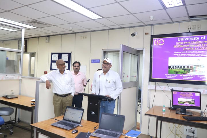 Three Days Training Program on Information Technology Skills for Group B and C Officials (August 22-24, 2022)